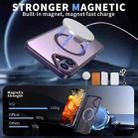 For iPhone 16 Plus Star Shine Series TPU + PC MagSafe Phone Case with Fold Holder(Purple) - 2