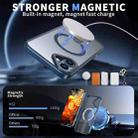For iPhone 16 Plus Star Shine Series TPU + PC MagSafe Phone Case with Fold Holder(Navy Blue) - 2