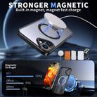For iPhone 16 Plus Star Shine Series TPU + PC MagSafe Phone Case with Fold Holder(Black) - 2