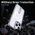For iPhone 15 Pro Star Shine Series TPU + PC MagSafe Phone Case with Fold Holder(Transparent) - 3