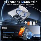 For iPhone 13 Pro Max Star Shine Series TPU + PC MagSafe Phone Case with Fold Holder(Navy Blue) - 2