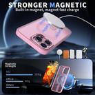 For iPhone 12 Pro Max Star Shine Series TPU + PC MagSafe Phone Case with Fold Holder(Pink) - 2
