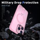 For iPhone 12 Pro Max Star Shine Series TPU + PC MagSafe Phone Case with Fold Holder(Pink) - 3
