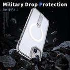 For iPhone 12 mini Star Shine Series TPU + PC MagSafe Phone Case with Fold Holder(Transparent) - 3