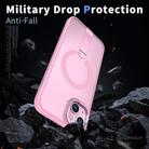 For iPhone 12 mini Star Shine Series TPU + PC MagSafe Phone Case with Fold Holder(Pink) - 3