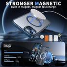 For iPhone 13 mini Star Shine Series TPU + PC MagSafe Phone Case with Fold Holder(Navy Blue) - 2