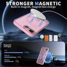 For iPhone 16e Star Shine Series TPU + PC MagSafe Phone Case with Fold Holder(Pink) - 2