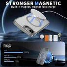 For iPhone 16e Star Shine Series TPU + PC MagSafe Phone Case with Fold Holder(Grey) - 2