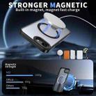 For iPhone 16e Star Shine Series TPU + PC MagSafe Phone Case with Fold Holder(Black) - 2