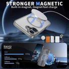 For iPhone 17 Star Shine Series TPU + PC MagSafe Phone Case with Fold Holder(Grey) - 2