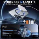 For iPhone 17 Star Shine Series TPU + PC MagSafe Phone Case with Fold Holder(Navy Blue) - 2