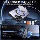 For iPhone 17 Star Shine Series TPU + PC MagSafe Phone Case with Fold Holder(Black) - 2