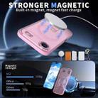 For iPhone 17 Air Star Shine Series TPU + PC MagSafe Phone Case with Fold Holder(Pink) - 2