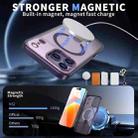 For iPhone 17 Pro Max Star Shine Series TPU + PC MagSafe Phone Case with Fold Holder(Purple) - 2