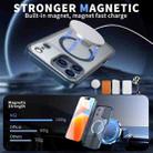 For iPhone 17 Pro Max Star Shine Series TPU + PC MagSafe Phone Case with Fold Holder(Navy Blue) - 2