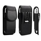 For 6.7-6.9 inch Magnetic Buckle Oxford Cloth with Card Slot Waist-mounted Phone Case(Black) - 2