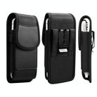 For 6.2-6.5 inch Magnetic Buckle Oxford Cloth with Card Slot Waist-mounted Phone Case(Black) - 2
