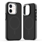 For iPhone 11 Dual-Color Skin Feel MagSafe Phone Case(Black Grey) - 1