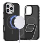 For iPhone 16 Pro Dual-Color Skin Feel MagSafe Phone Case(Black Grey) - 1