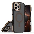 For iPhone 16 Pro Dual-Color Skin Feel MagSafe Phone Case(Black Bronze) - 1