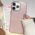 For iPhone 11 Pro Max 3D Heart IMD Hybrid TPU Phone Case(Pink) - 1