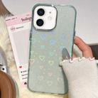 For iPhone 11 3D Heart IMD Hybrid TPU Phone Case(Blue) - 1