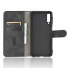 For Samsung Galaxy A7 (2018) Solid Color Skin Feel Magnetic Buckle Horizontal Flip Calf Texture PU Leather Case with Holder & Card Slots & Wallet(Black) - 3