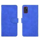 For Samsung Galaxy A31 Solid Color Skin Feel Magnetic Buckle Horizontal Flip Calf Texture PU Leather Case with Holder & Card Slots & Wallet(Blue) - 2