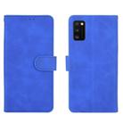 For Samsung Galaxy A41 (Eurasian Version) Solid Color Skin Feel Magnetic Buckle Horizontal Flip Calf Texture PU Leather Case with Holder & Card Slots & Wallet(Blue) - 2