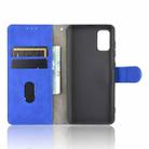 For Samsung Galaxy A41 (Eurasian Version) Solid Color Skin Feel Magnetic Buckle Horizontal Flip Calf Texture PU Leather Case with Holder & Card Slots & Wallet(Blue) - 3