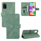 For Samsung Galaxy A41 (Eurasian Version) Solid Color Skin Feel Magnetic Buckle Horizontal Flip Calf Texture PU Leather Case with Holder & Card Slots & Wallet(Green) - 1