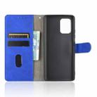 For Samsung Galaxy A91 / M80s Solid Color Skin Feel Magnetic Buckle Horizontal Flip Calf Texture PU Leather Case with Holder & Card Slots & Wallet(Blue) - 3