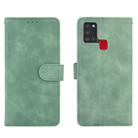 For Samsung Galaxy A21s Solid Color Skin Feel Magnetic Buckle Horizontal Flip Calf Texture PU Leather Case with Holder & Card Slots & Wallet(Green) - 2