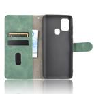 For Samsung Galaxy A21s Solid Color Skin Feel Magnetic Buckle Horizontal Flip Calf Texture PU Leather Case with Holder & Card Slots & Wallet(Green) - 3