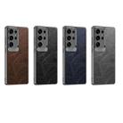 For Samsung Galaxy S24 Ultra 5G Oil Wax Leather Classic Shockproof Phone Case, Not Included Pen(Brown) - 2