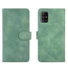 For Samsung Galaxy A71 5G Solid Color Skin Feel Magnetic Buckle Horizontal Flip Calf Texture PU Leather Case with Holder & Card Slots & Wallet(Green) - 2