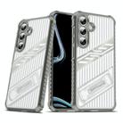 For Samsung Galaxy S24 FE 5G Plating Holder PC Hybrid TPU Phone Case(Space Gray) - 1