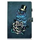 For iPad Air 2022 / 2020 10.9 Colored Drawing Stitching Horizontal Flip Leather Case with Holder & Card Slots & Sleep / Wake-up function(Owl) - 2