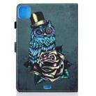 For iPad Air 2022 / 2020 10.9 Colored Drawing Stitching Horizontal Flip Leather Case with Holder & Card Slots & Sleep / Wake-up function(Owl) - 3