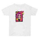 Purple Hair Girl Printed Summer Baggy Cotton Short Sleeve T-shirt Print On Your Demand, Size:XXXL(White) - 1