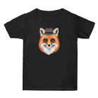 Gentleman Fox Printed Summer Baggy Cotton Short Sleeve T-shirt Print On Your Demand, Size:XL(Black) - 1
