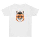 Gentleman Fox Printed Summer Baggy Cotton Short Sleeve T-shirt Print On Your Demand, Size:XXXL(White) - 1