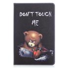 For Samsung Galaxy Tab S8 / Galaxy Tab S7 T870 Colored Drawing Pattern Horizontal Flip Leather Case with Holder & Card Slots & Wallet(Bear) - 1