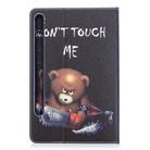 For Samsung Galaxy Tab S8 / Galaxy Tab S7 T870 Colored Drawing Pattern Horizontal Flip Leather Case with Holder & Card Slots & Wallet(Bear) - 2