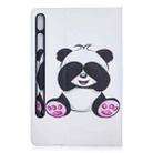 For Samsung Galaxy Tab S8 / Galaxy Tab S7 T870 Colored Drawing Pattern Horizontal Flip Leather Case with Holder & Card Slots & Wallet(Panda) - 3