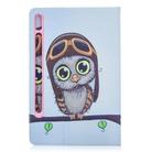 For Samsung Galaxy Tab S8 / Galaxy Tab S7 T870 Colored Drawing Pattern Horizontal Flip Leather Case with Holder & Card Slots & Wallet(Owl) - 3