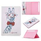 For Samsung Galaxy Tab S8 / Galaxy Tab S7 T870 Colored Drawing Pattern Horizontal Flip Leather Case with Holder & Card Slots & Wallet(Deer) - 1