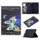 For Amazon Kindle Fire HD8 (2020) Colored Drawing Pattern Horizontal Flip Leather Case with Holder & Card Slots & Wallet(Big Butterfly) - 1