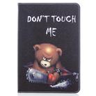 For Amazon Kindle Fire HD8 (2020) Colored Drawing Pattern Horizontal Flip Leather Case with Holder & Card Slots & Wallet(Bear) - 1