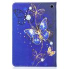 For Amazon Kindle Fire HD8 (2020) Colored Drawing Pattern Horizontal Flip Leather Case with Holder & Card Slots & Wallet(Purple Butterfly) - 3